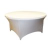 White Round Table Cover